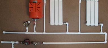 Монтаж труб отопления