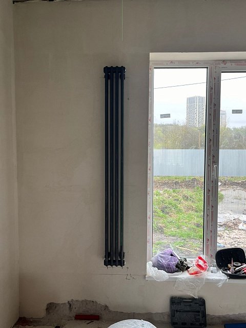 Установка  дизайнерских батарей RIFAR Tubog в частном доме