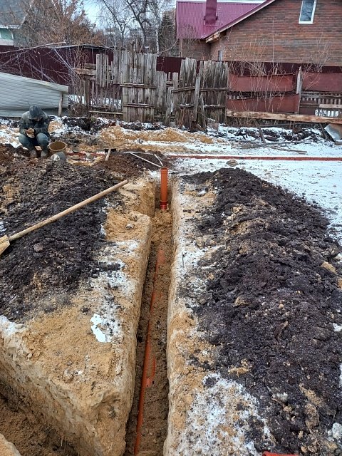 Выполнены работы по прокладка канализации в частном доме