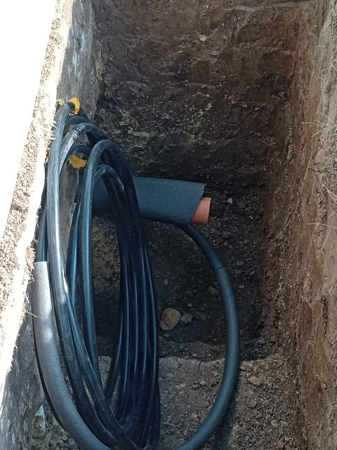 Прокладка канализации на первом этапе постройки дома