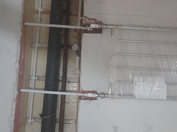 Установка полотенцесушителя